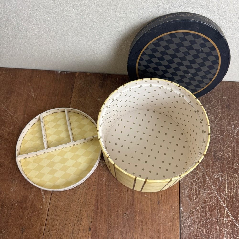 Elegance Round Decorative Jewelry Storage Box with Lid Organizer Home Decor - Picture 3 of 10